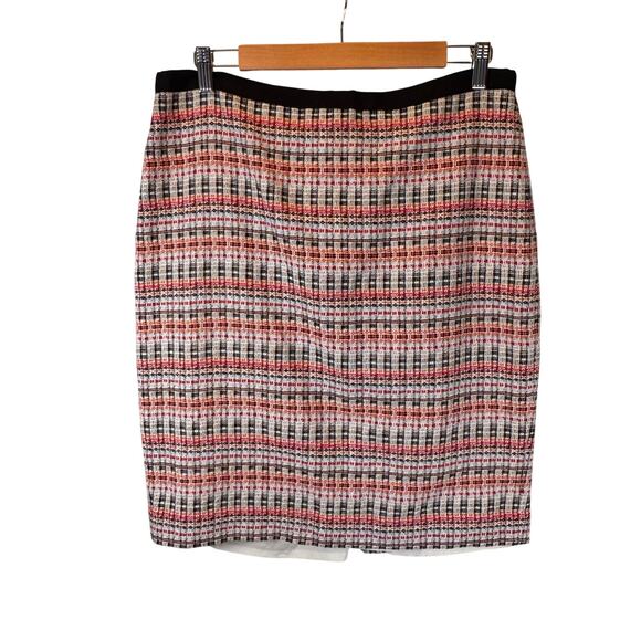 Talbots Dresses & Skirts - Talbots Womens 14P Texture Metallic Stripe Pencil Skirt Colorful Career Workwear